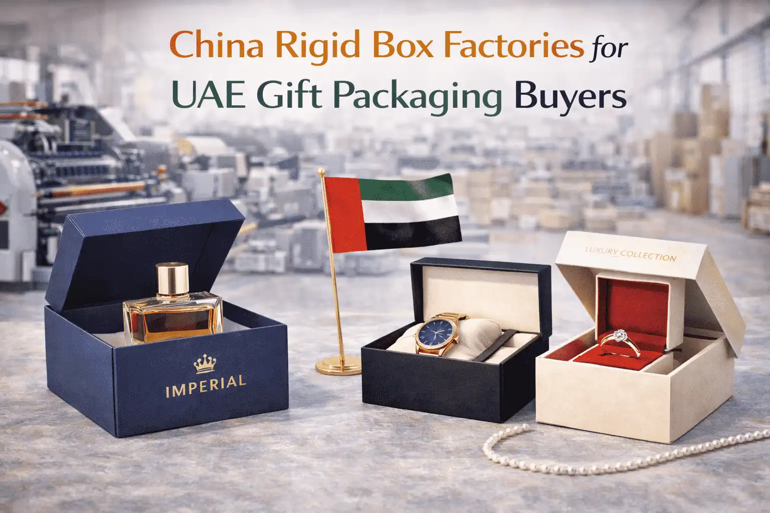 China Rigid Box Factories for UAE Gift Packaging Buyers